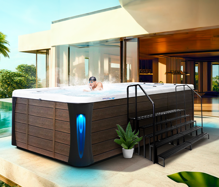 Calspas hot tub being used in a family setting - Shreveport