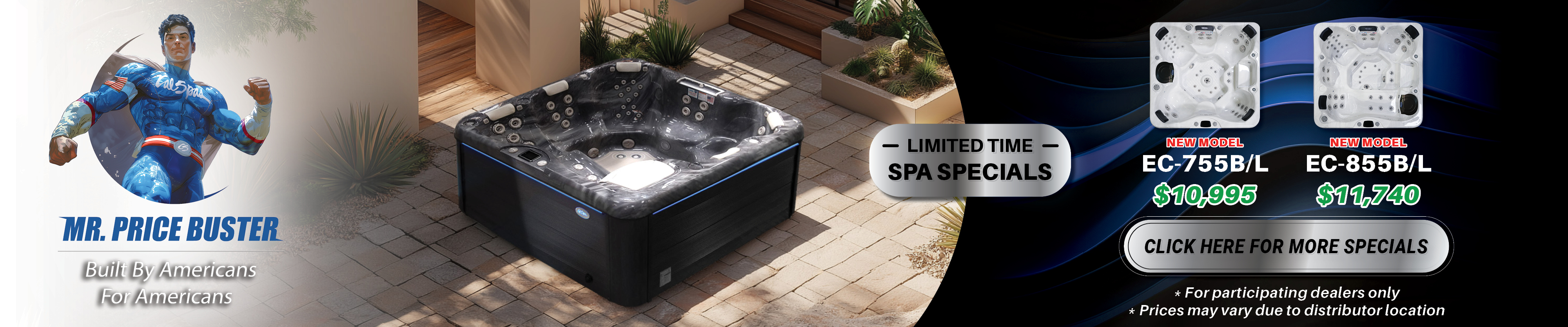 Calspas hot tub being used in a family setting - Shreveport
